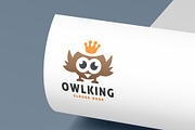 Owl King Bird Logo, a Branding & Logo Template by Design_Planet (Thumbnail 1 of 4)