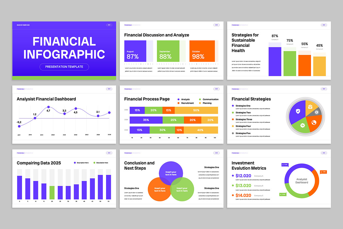 Financial Infographic Google Slides, a Presentation Template by rgbryand (Photo 2 of 6)