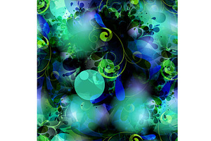 splash color flower backgrounds, a Pattern Graphic by AAN Seamless Shop