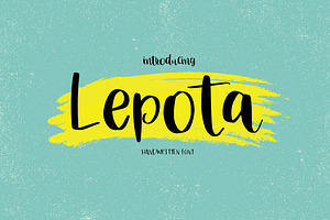 Lepota Handwritten Font