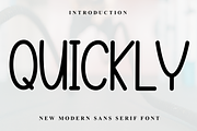 Quickly, a Serif Font by FreshTypeINK (Thumbnail 1 of 8)