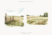 Farm Landscape, a Decorative Illustration by PeDe Designs (Thumbnail 9 of 20)