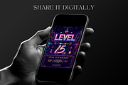 Gaming Birthday Invitation Template, an Invitation Template by InvitingStorys (Thumbnail 5 of 11)