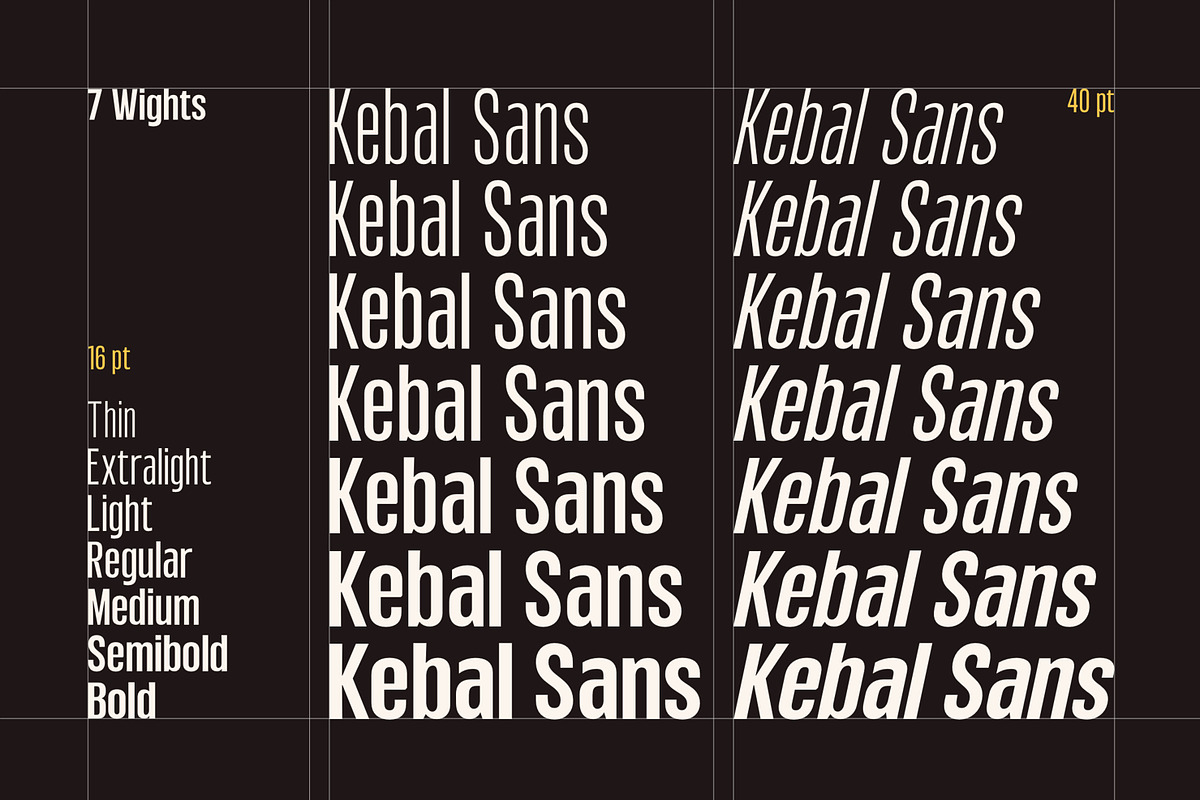 Kebal Sans - Condensed Font, a Sans Serif Font by Graptail (Photo 3 of 19)