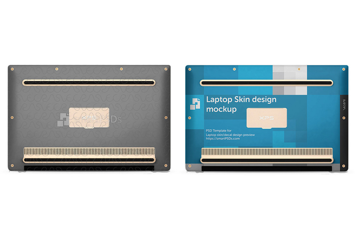 Dell XPS 13 Laptop Skin Mockup, a Product Mockup by VecRas