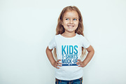 Kids T-Shirt Mock-Up Vol 3, a Shirt Mockup by Freeman Studio (Thumbnail 8 of 12)