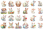 Happy Eater Bunny Clipart, an Animal Illustration by designcity5 (Thumbnail 2 of 5)
