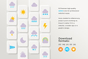 Weather | 32 Icons Set, an Outline Icon by Marina Silence (Thumbnail 10 of 17)