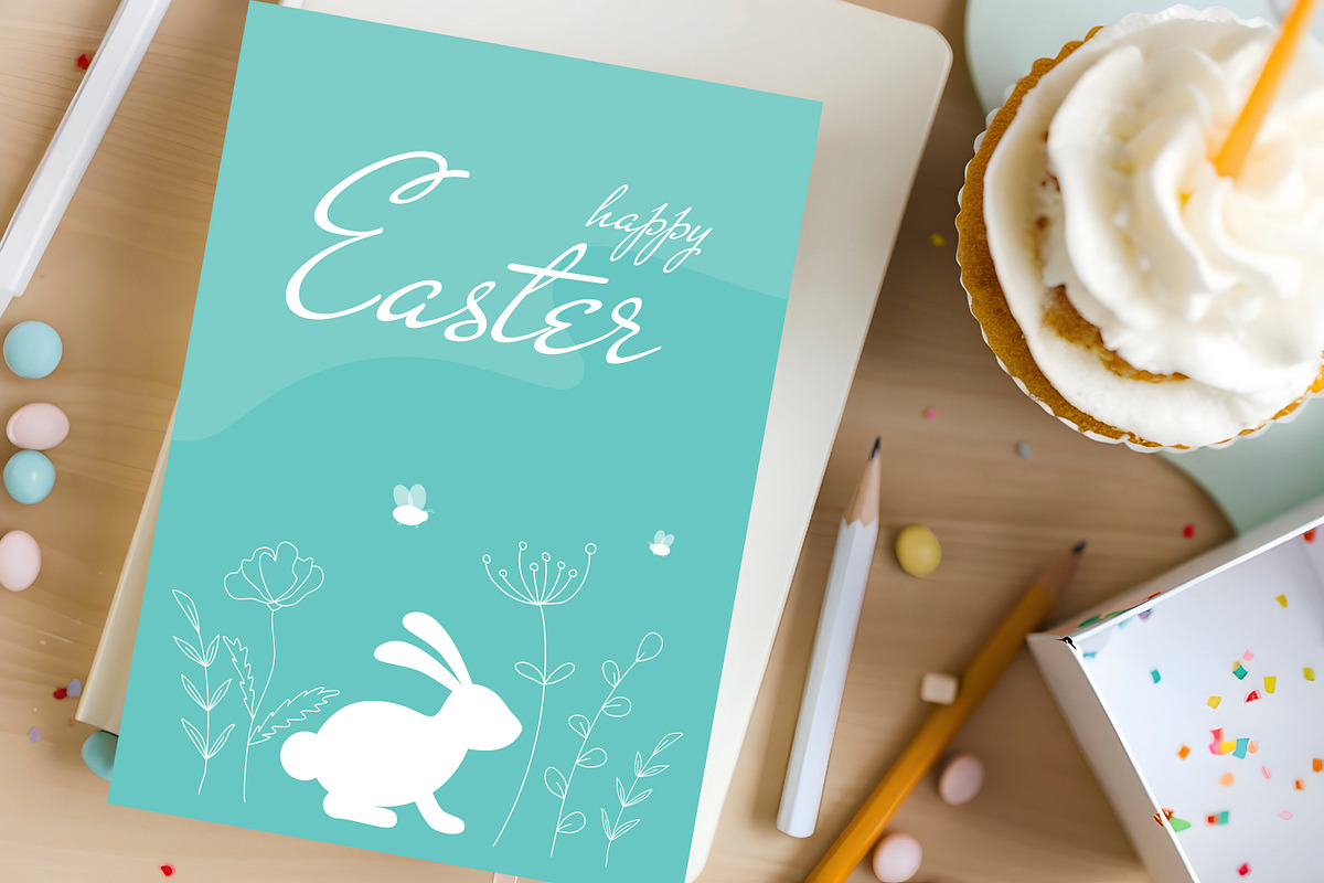 Happy Easter flyers set, a Card Template by Tati_Kli (Photo 3 of 4)