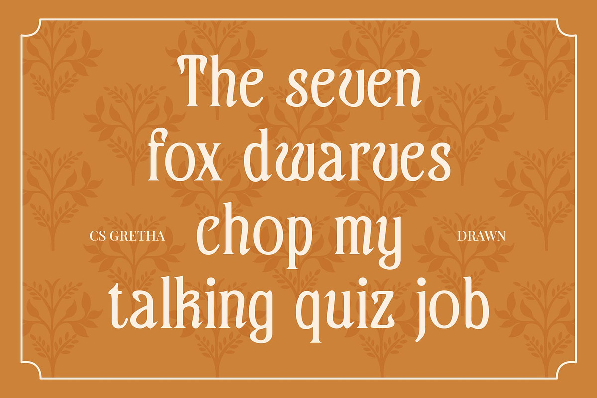 CS Gretha Drawn, a Serif Font by Craft Supply Co. (Photo 3 of 8)