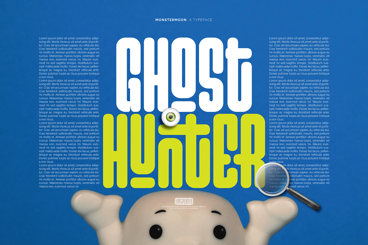 Monstermoon, a Sans Serif Font by Linecreative (Photo 3 of 9)