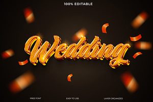 Elegant Gold Wedding Text Effect, a Layer Style Add-On by Imamul001