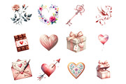 Valentine's Day Clipart, an Illustration by Design Market (Thumbnail 3 of 3)