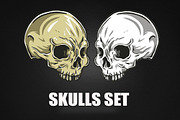 Skulls Vector Set, an Illustration by BusOne (Thumbnail 2 of 4)