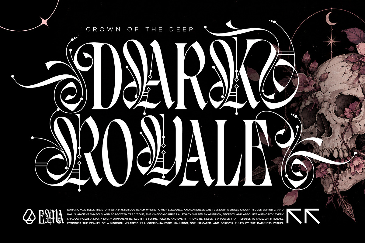 Valeria Secret Typeface, a Blackletter Font by alit design (Photo 13 of 17)