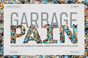 Plastic garbage letters. Trash ABC, an Object Graphic by AnMark (Thumbnail 1 of 8)