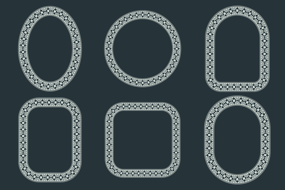 Doily Lace Frame Bundle, a Decorative Illustration by Kusumaillustration (Photo 11 of 19)