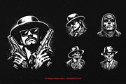10 Bundle Dark Art Chicano Gangster, an Illustration by Morspective (Thumbnail 5 of 7)