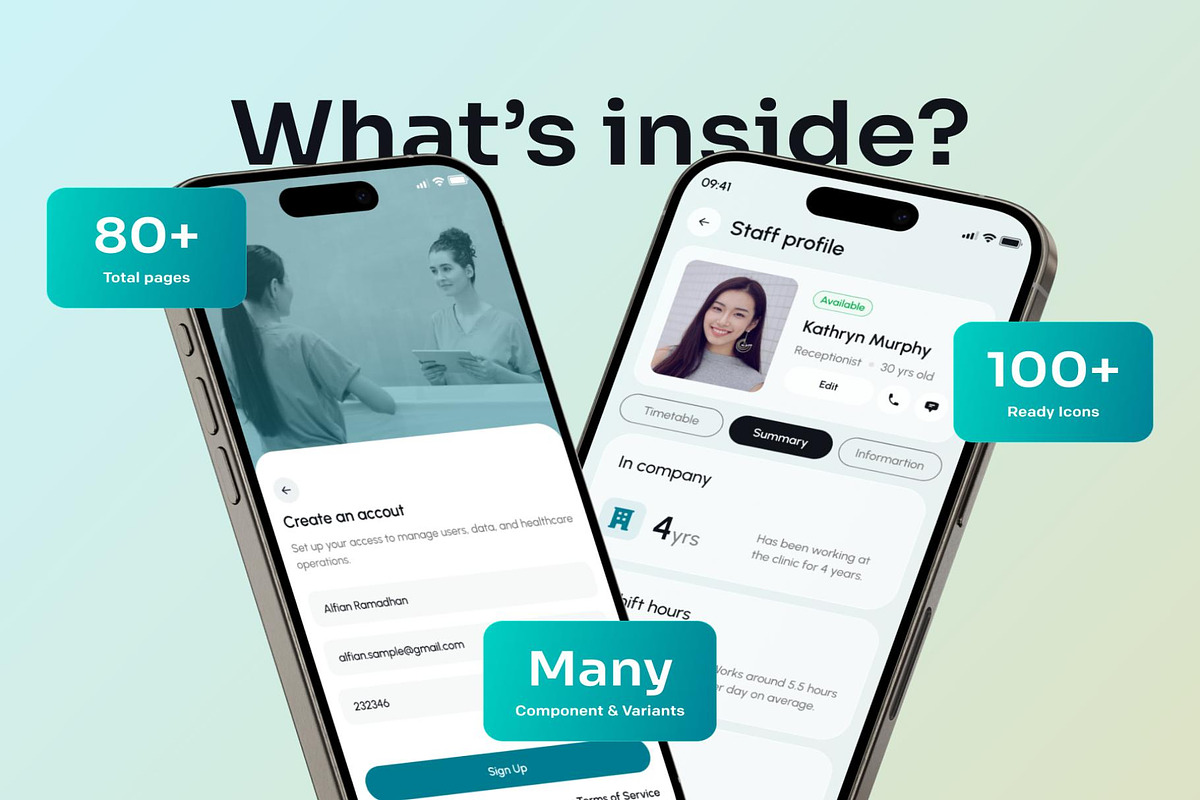 Helixes - Multipurpose Healthcare, an UI Kit Template by Creative Perspective (Photo 4 of 9)