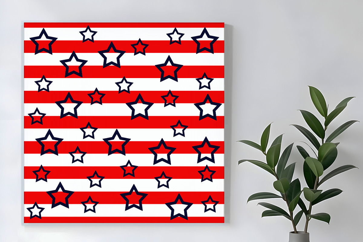 Fourth of July Blue Star Burst, a Background Graphic by Sharon Schwalbe (Photo 5 of 7)