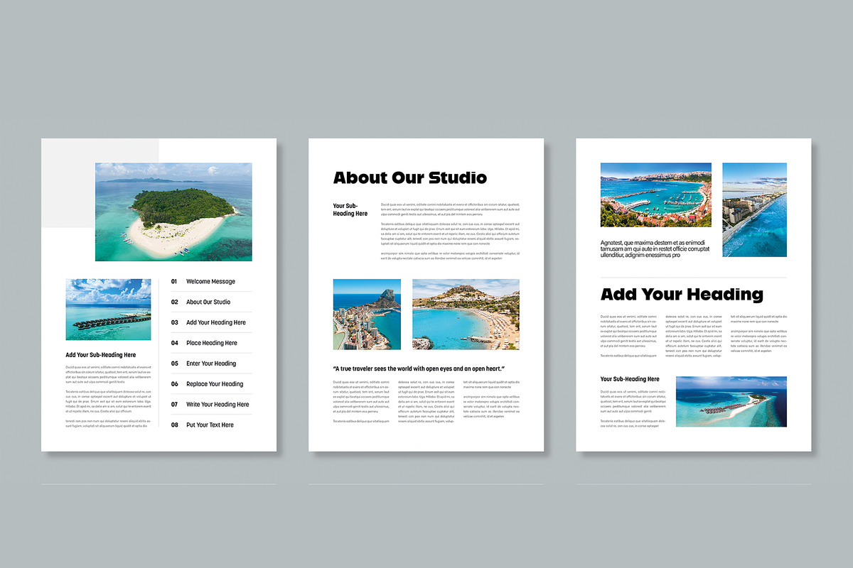 Travel Ebook Magazine Template preview 3