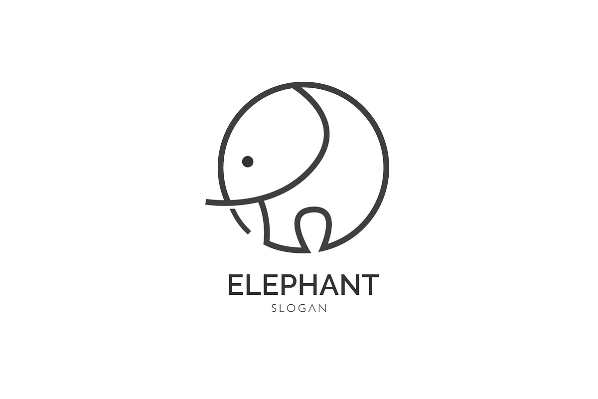 Simple elephant logo, icon symbol, a Branding & Logo Template by Logocreative (Photo 1 of 3)