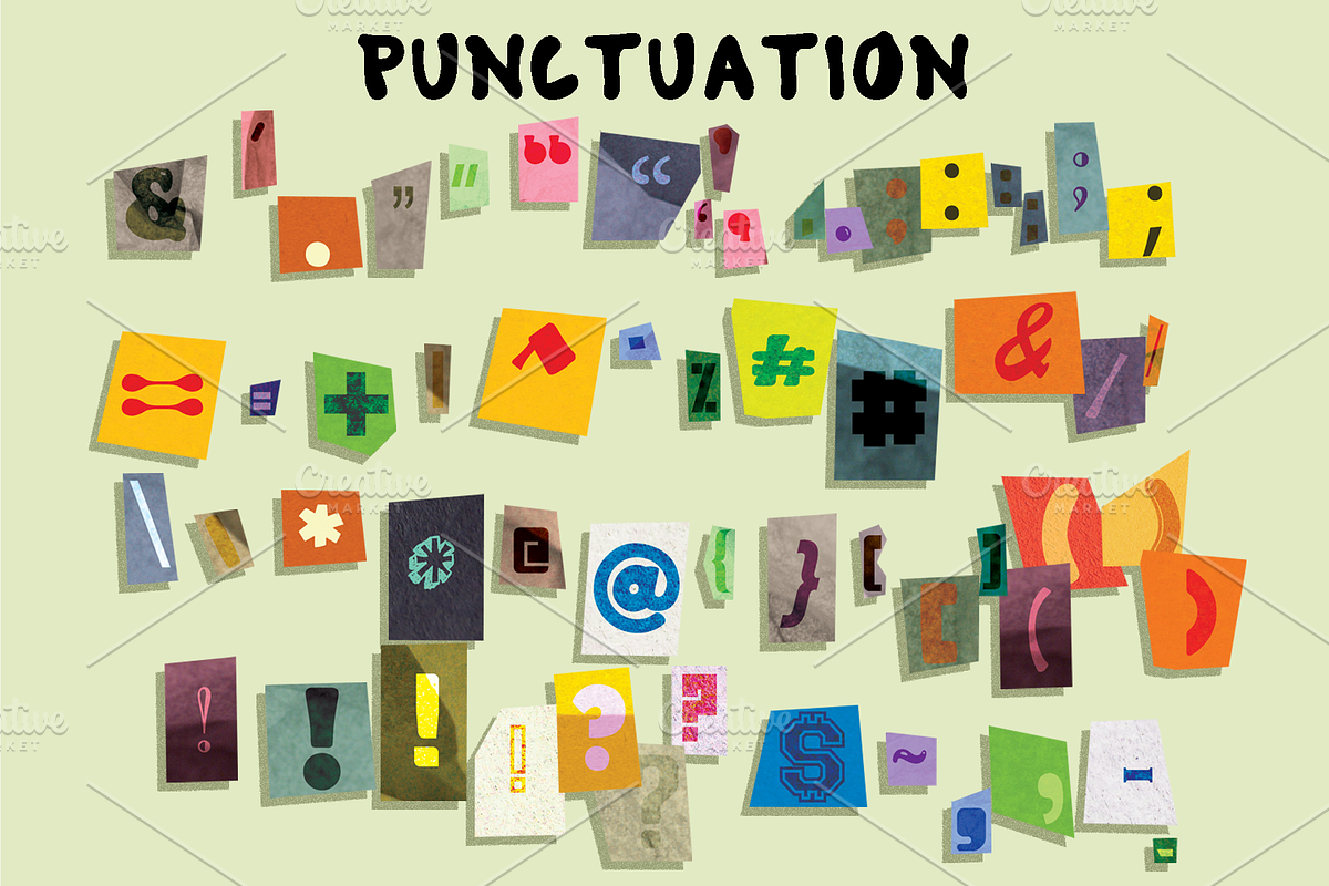 Magazine Cut-Outs+Blob Control Font, an Object Graphic by Rachel McBride Creative (Photo 4 of 10)
