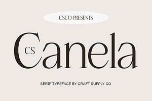 CS Canela Serif Typeface