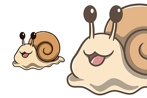 Cute Snail Cartoon