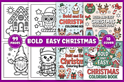 Bold & Easy Christmas Coloring Pages, a Seasonal Illustration by Design Station (Thumbnail 1 of 4)