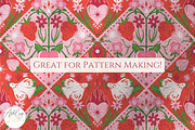 56 Romantic Folk Art Cliparts, an Object Graphic by Ashley Katrina (Thumbnail 7 of 14)