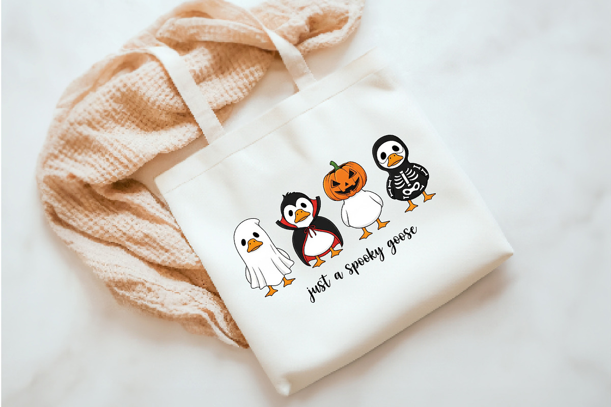 Just a Spooky Goose PNG, an Illustration by Watercolor design (Photo 2 of 3)