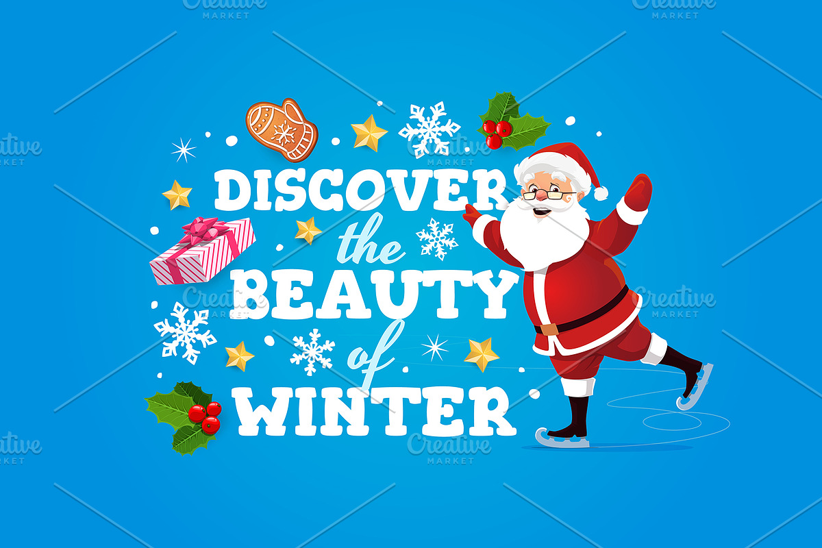 Christmas quote discover the beauty, an Illustration by Vector Tradition (Photo 2 of 3)