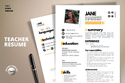 Elementary Teacher Resume Template, a Resume Template by MediaKitTemplates (Thumbnail 1 of 9)
