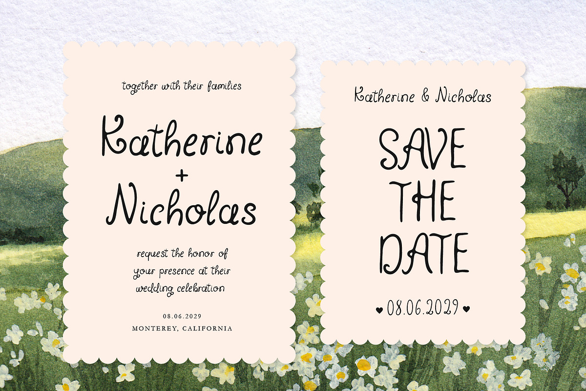 Whimsy Brides - Whimsical Curly Font, a Handwritten Font by Kaya Fonts (Photo 12 of 32)