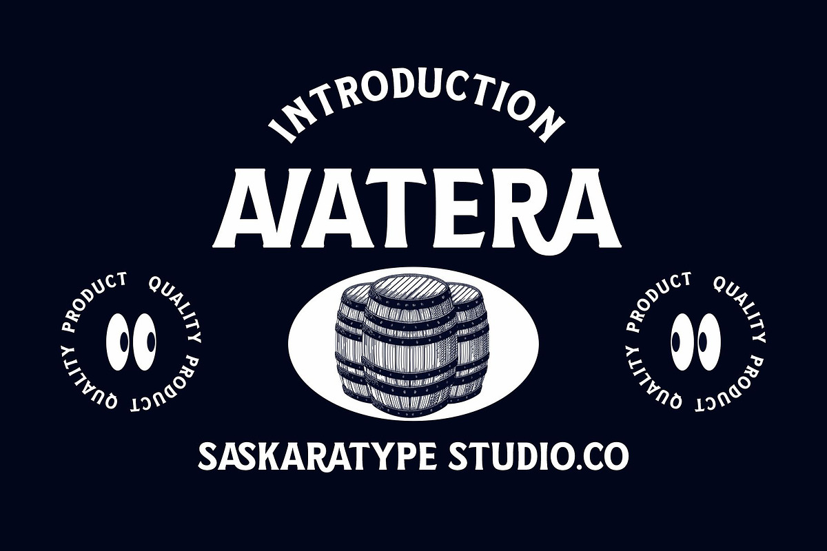 Avatera, a Serif Font by saskaratype (Photo 1 of 7)
