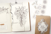 Floral Procreate Brushes and Stamps, a Brush Add-On by Sophia J Caldwell (Thumbnail 12 of 18)