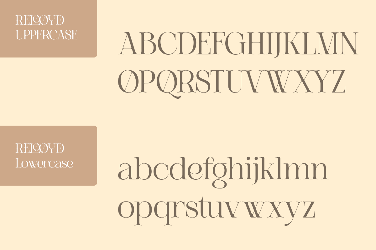 A Refined Luxury Serif - Relooyd, a Serif Font by Qweera Studio (Photo 11 of 12)