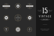 15 ornaments logos & monograms, a Branding & Logo Template by Vasya Kobelev (Thumbnail 1 of 7)