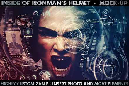 Inside Ironman's Mask/ Hi-Res Mockup
