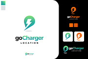 Set of Charging station logo designs, a Branding & Logo Template by Lucky Creative (Thumbnail 3 of 5)