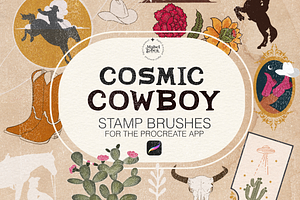 Cosmic Cowboy Stamp Brushes