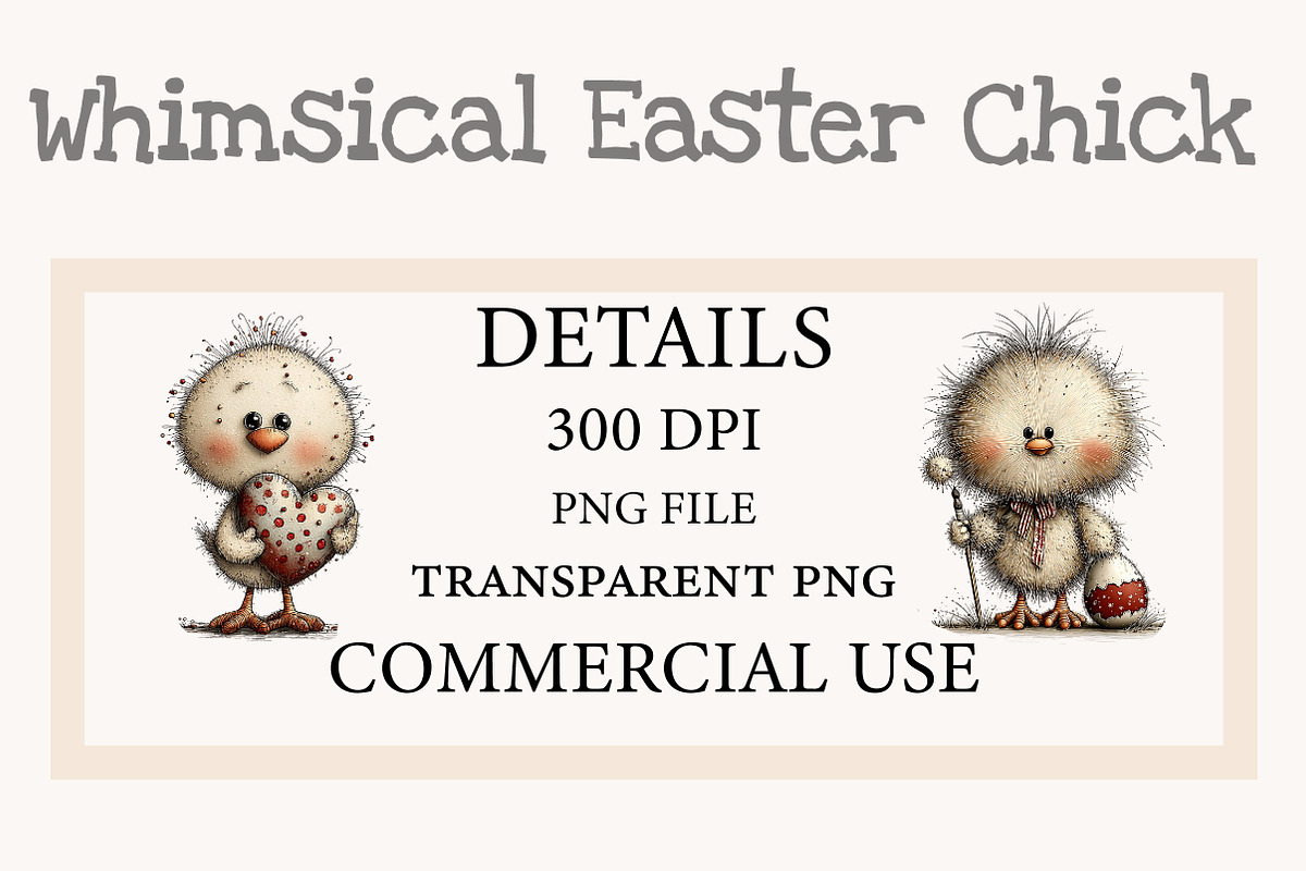 Whimsical Easter Chick Clipart, an Illustration by Designworld (Photo 2 of 10)