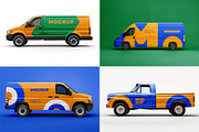 Car, Truck, Van, Pickup Mockup, an Advertising Mockup by dpi (Thumbnail 3 of 11)