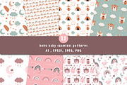 Boho bundle Nursery animals clipart, an Animal Illustration by Nursery Art (Thumbnail 4 of 10)