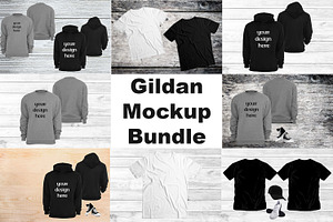 Apparel Mockup Bundle Gildan Hoodie