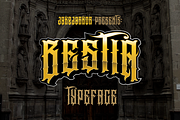 BESTIA, a Blackletter Font by jakejarkor (Thumbnail 1 of 6)
