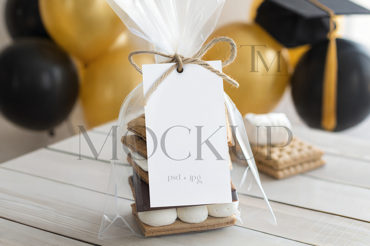 Graduation Favor Tag Mockup, a Product Mockup by TatiMockup (Photo 1 of 4)