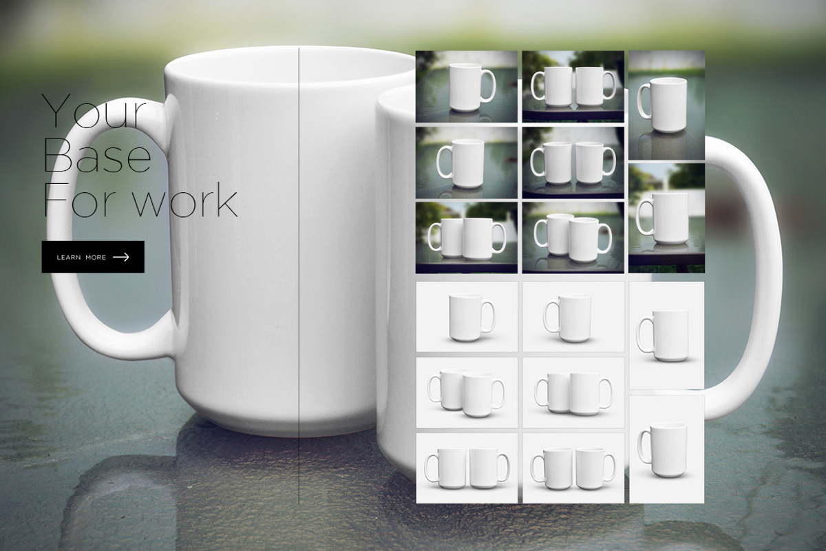 Mug 15 oz Mockup, a Cups & Container Mockup by Denny's Mock-ups (Photo 11 of 12)