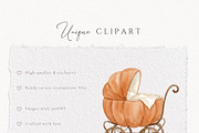 Cutie Pie Baby Shower Watercolor, a Seasonal Illustration by Invite to Clipart (Thumbnail 10 of 10)